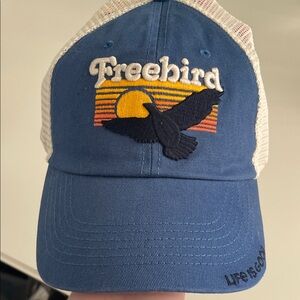 NWT Life Is Good Vintage Blur Soft Mesh Back Freebird Hat - Adult Unisex